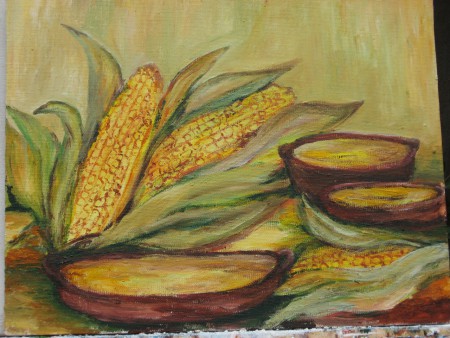 pastel de choclo 40 x50 